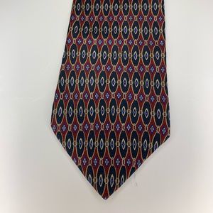 Geoffrey Beene Red & Navy Tie NWOT